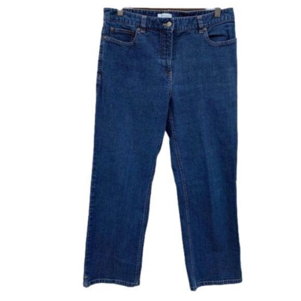 Women’s Straight Leg High Waist Stretch Mom Jeans Size 12